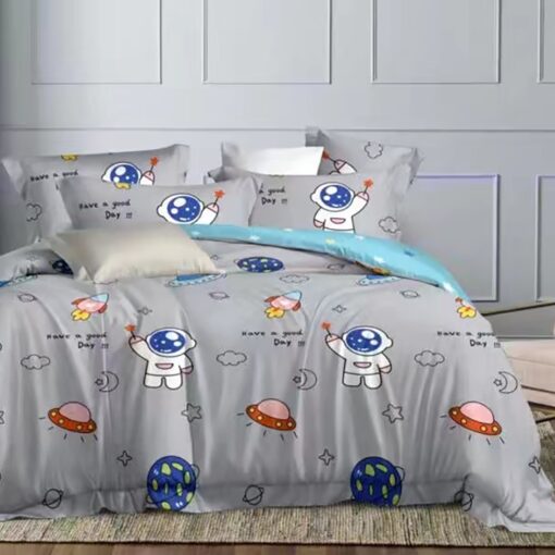 Kids Comforter Set 160×230cm Queen 4Pcs Velvo Child 