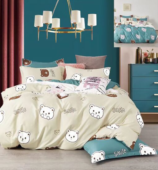 Kids Comforter Set 160×230cm Queen 4Pcs Velvo Child