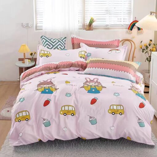 Kids Comforter Set 160×230cm Queen 4Pcs Velvo Child
