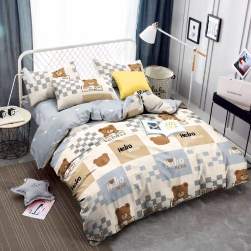 Kids Comforter Set 160×230cm Queen 4Pcs Velvo Child