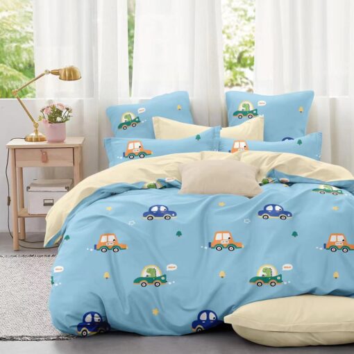 Kids Comforter Set 160×230cm Queen 4Pcs Velvo Child