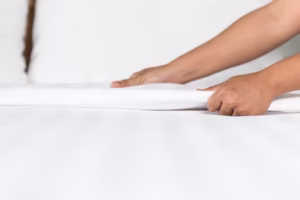 Putting the under sheets