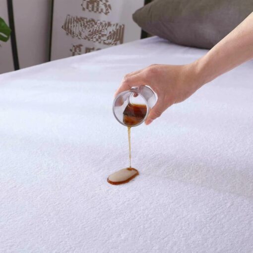 عازل مرتبة ضد الماء 200×200+35 سم أبيض فوكس