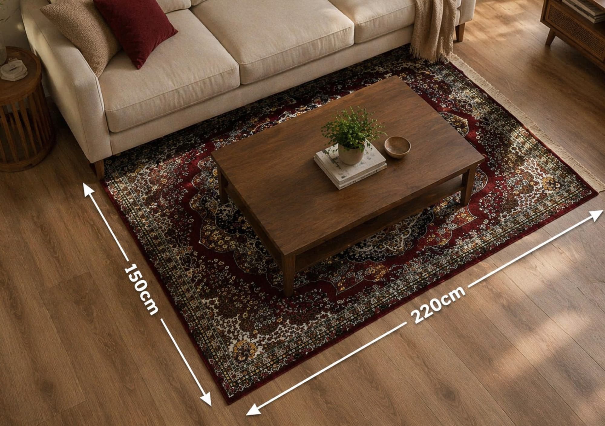 سجاد تركي 200×300 سم / 150×230 سم جودة عالية ريدز 700 - الصورة 3