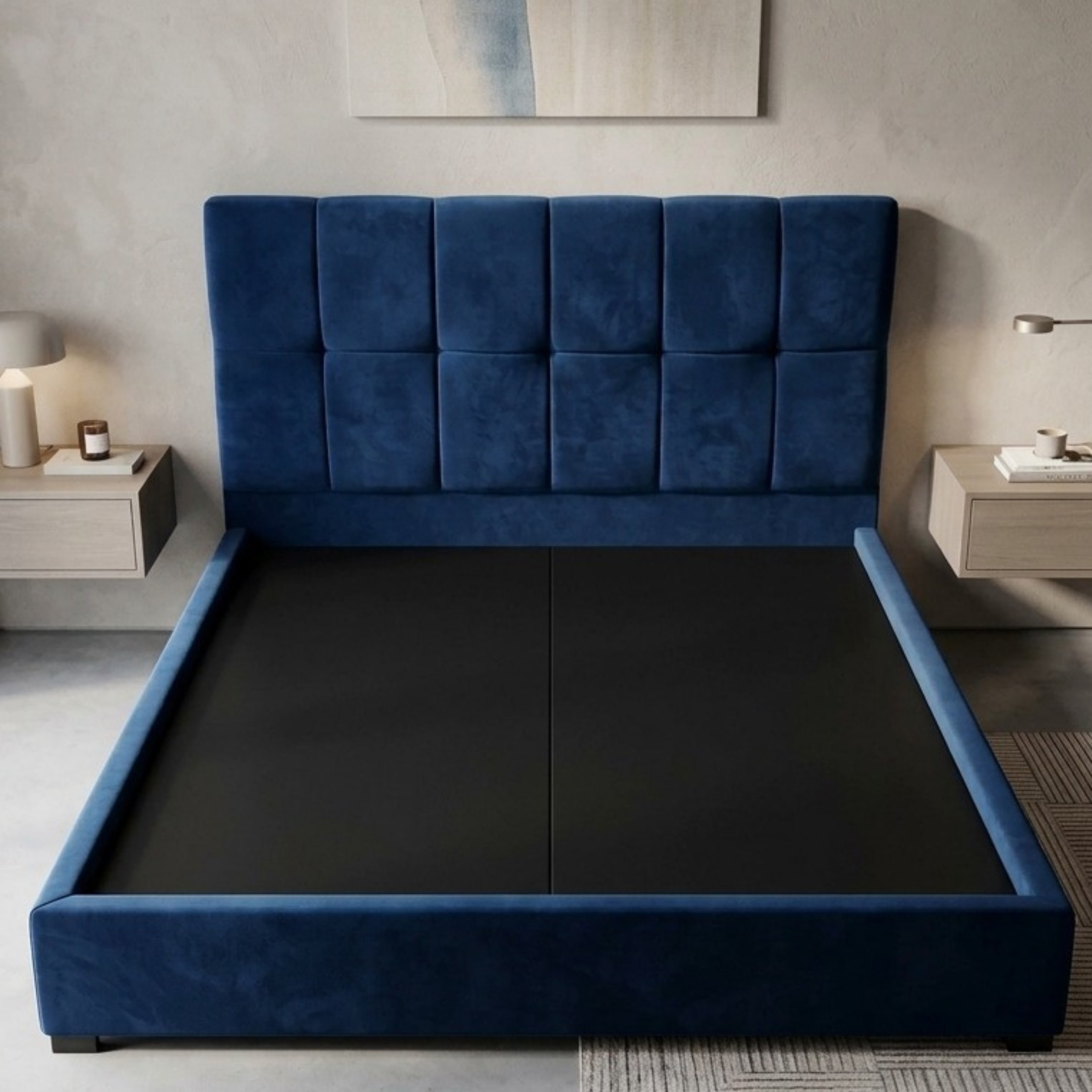 Wood Bed Super King Size 200x200 cm Modern Playwood - Image 3