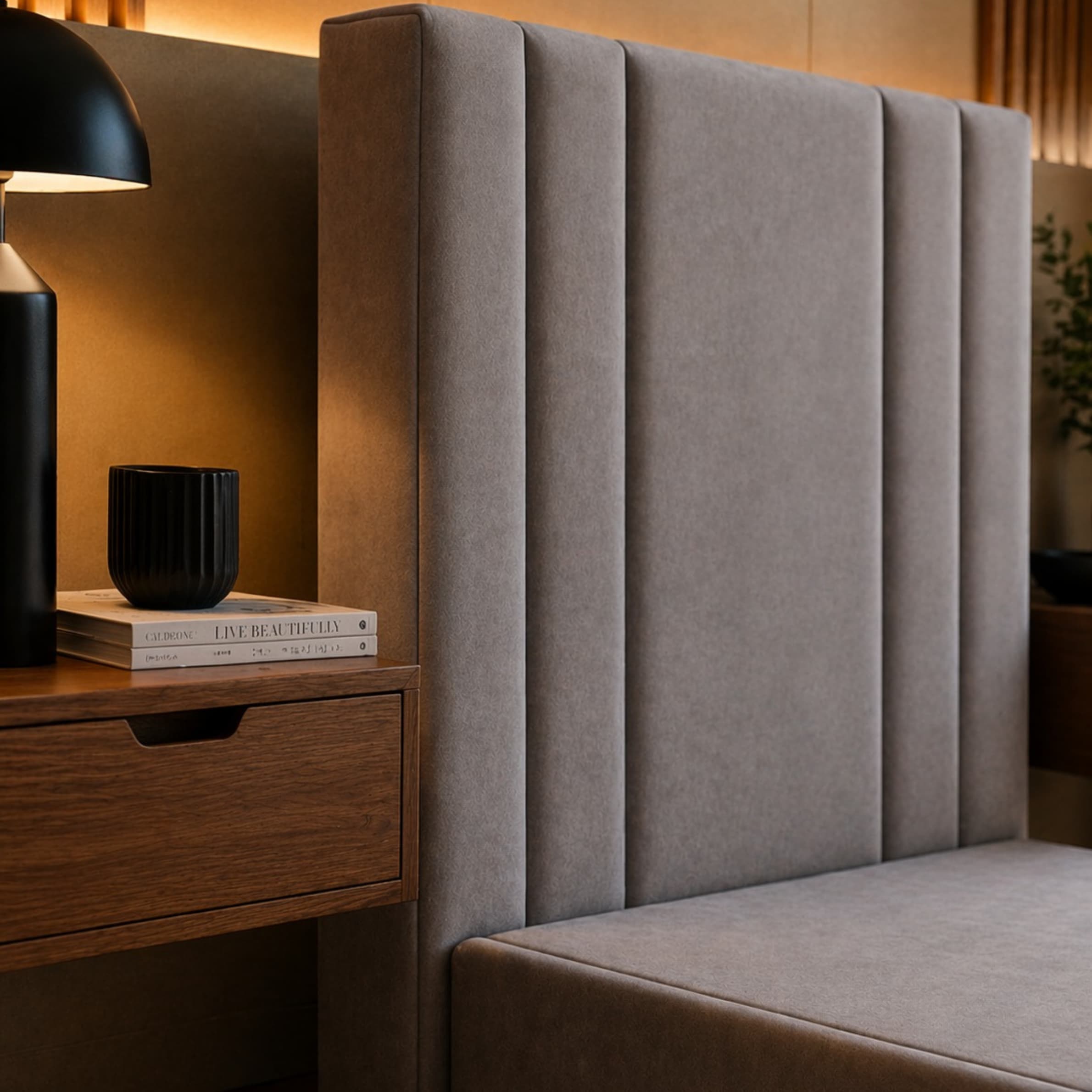 Bed Single 90×190 cm Modern Simple Design MDF Wood - Image 5