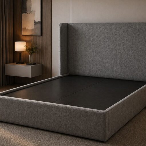 سرير كبير سوبر كينج 200×200 سم خشب بلويد مودرن