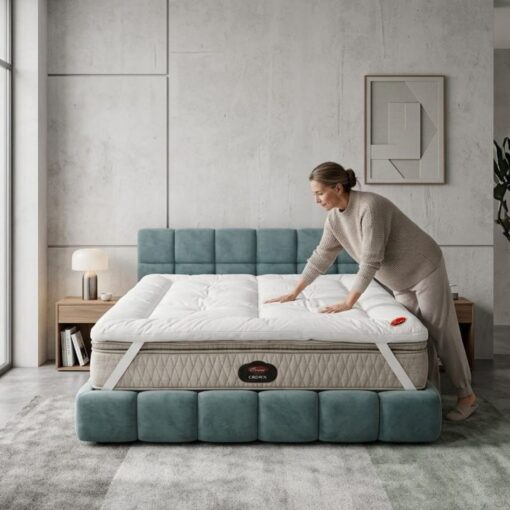 لباد مرتبة مطاطي 200×180 + 10سم قطن بارد من فوكس فندقي