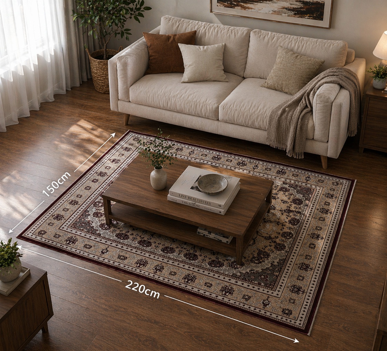 سجاد تركي 200×300 سم / 150×230 سم جودة عالية أطلس