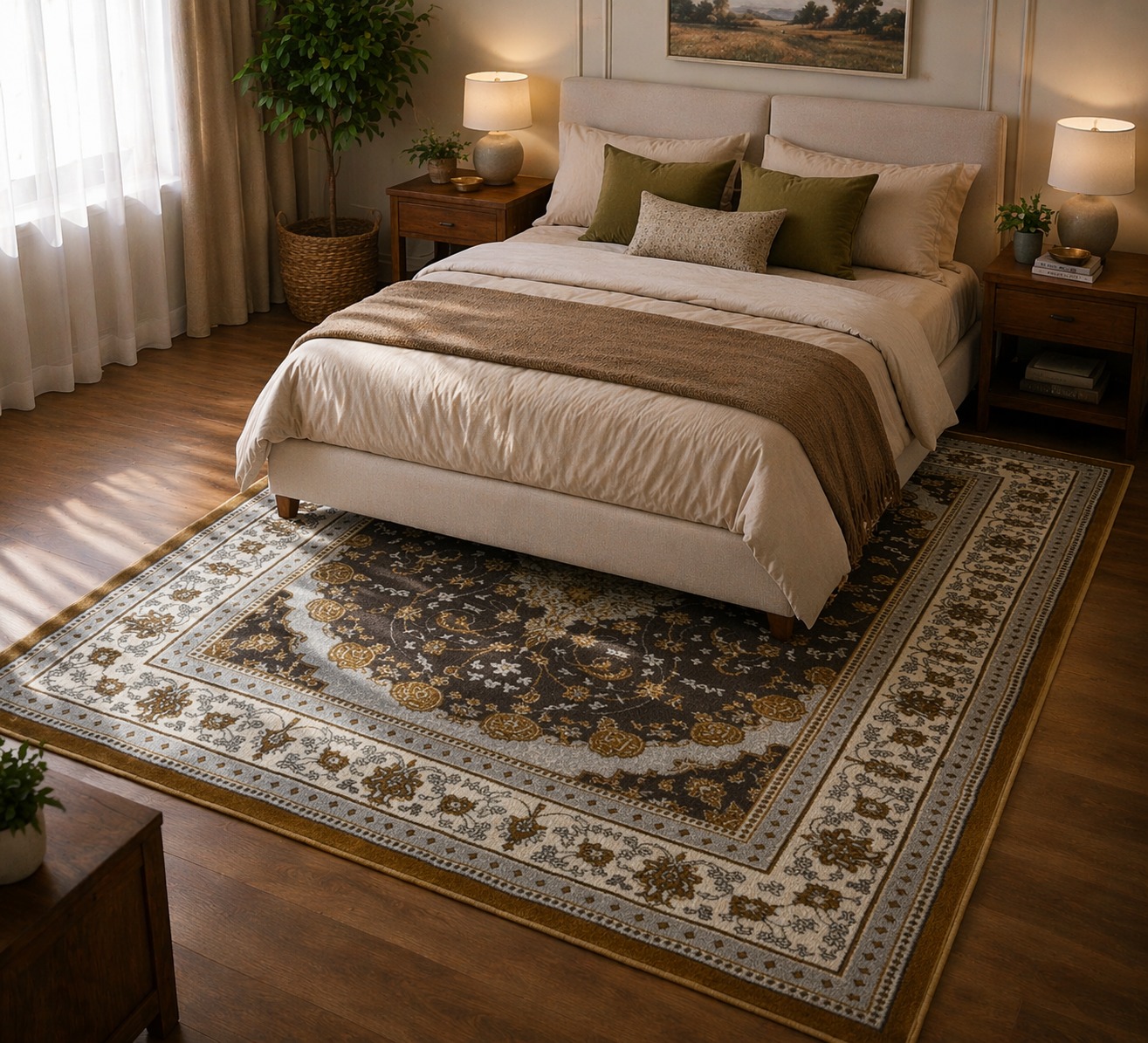 سجاد تركي 200×300 سم / 150×230 سم جودة عالية أطلس - الصورة 4