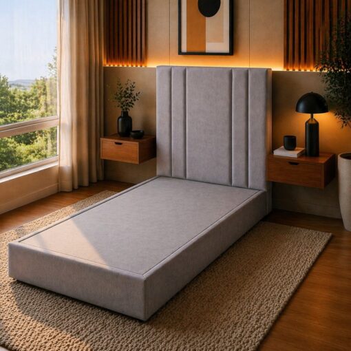 سرير سنجل 90×190 سم تصميم مودرن خشب MDF