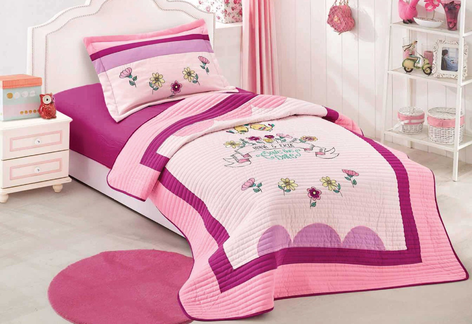 طقم لحاف أطفال 170×230 سم سنجل 3 قطع جوي كيدز من ابولو - الصورة 4