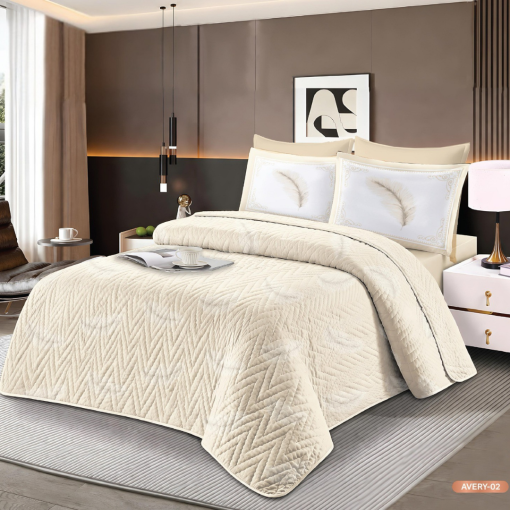 Alternative view of طقم مفرش سرير 260×240سم مقاس نفرين 6 قطع أبولو أفيرى