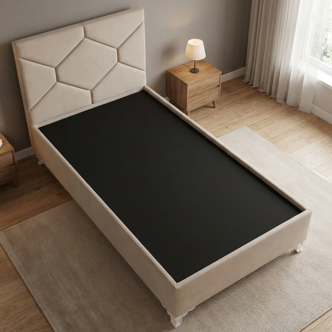 كرفاية سنجل 90×190 سم تصميم مودرن خشب MDF - الصورة 4