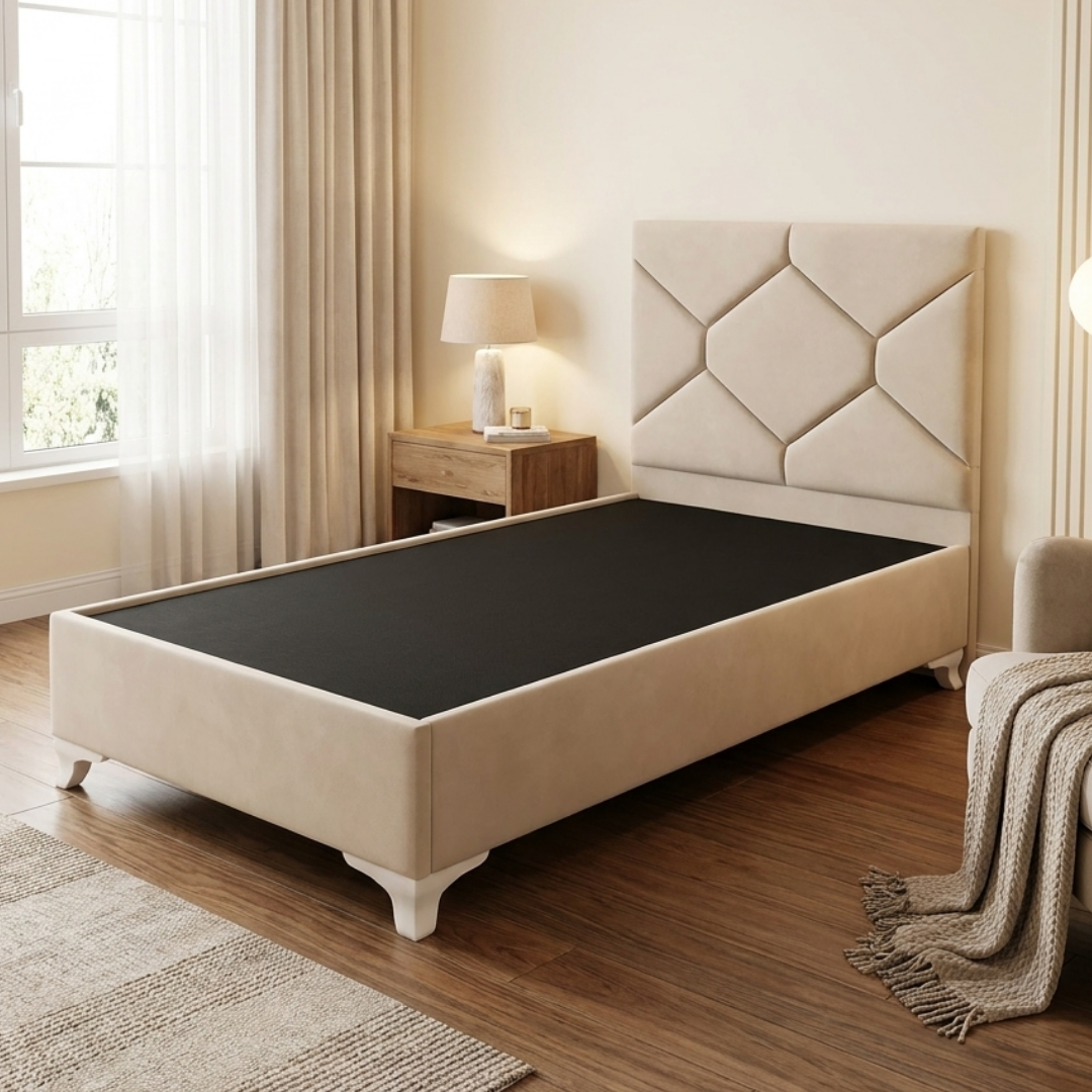 كرفاية سنجل 90×190 سم تصميم مودرن خشب MDF - الصورة 2