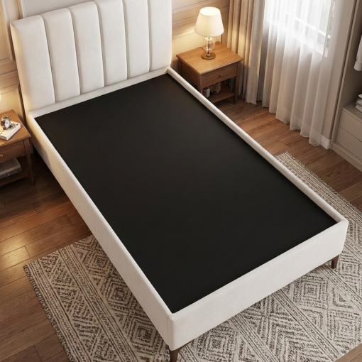 Alternative view of Bed Single 90×190 cm Modern Simple Design MDF Wood