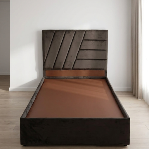 Bed Single 90×190 cm Modern Simple Design MDF Wood
