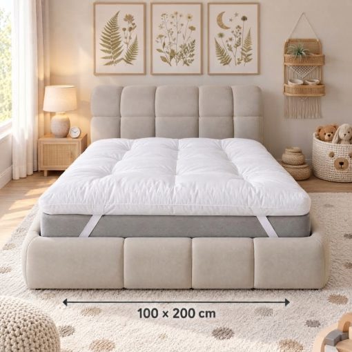 لباد مرتبة ساتان مطاطي 100×200+15سم من فوكس فيرمونت